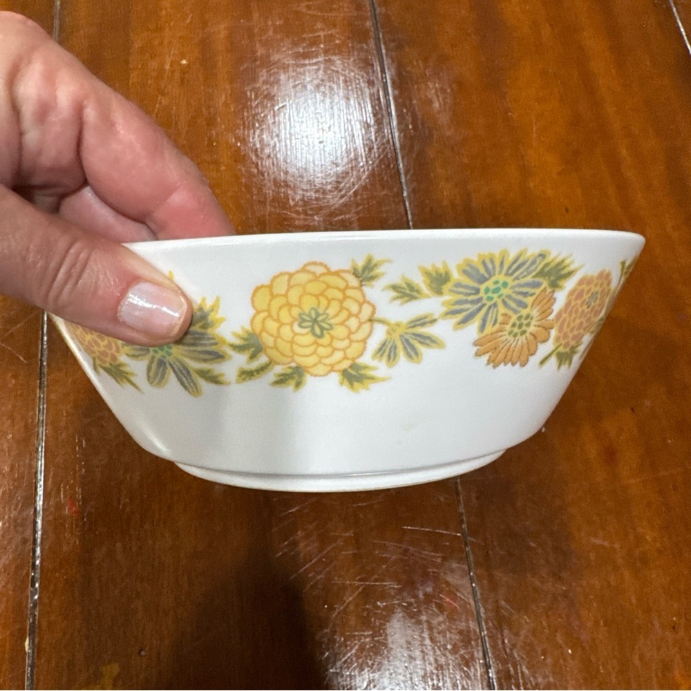 Vintage Noritake Sunny Side 9003 Bowl Japan Progression Floral MCM 8.5” Retro